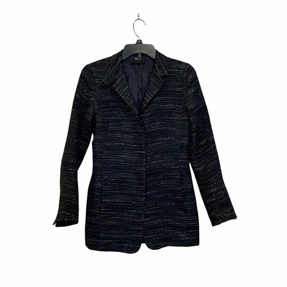 ✨Akris Women's Size US 4Formal Elegant Wool-Blend Blazer Jacket Black✨